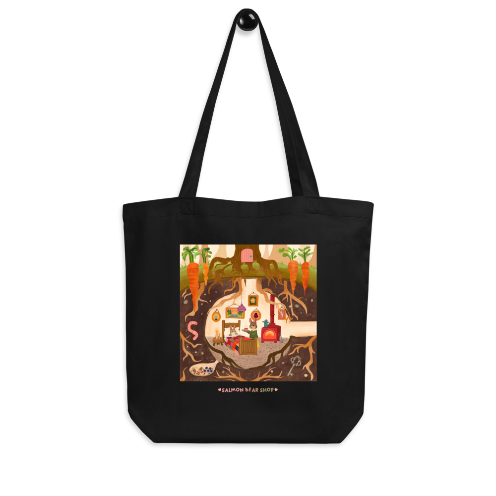 Cozy Rabbit Hole Eco Tote Bag