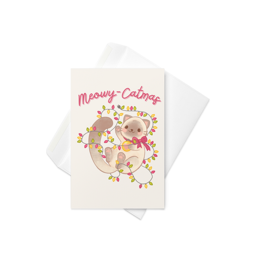 Meowy Catmas Greeting Card