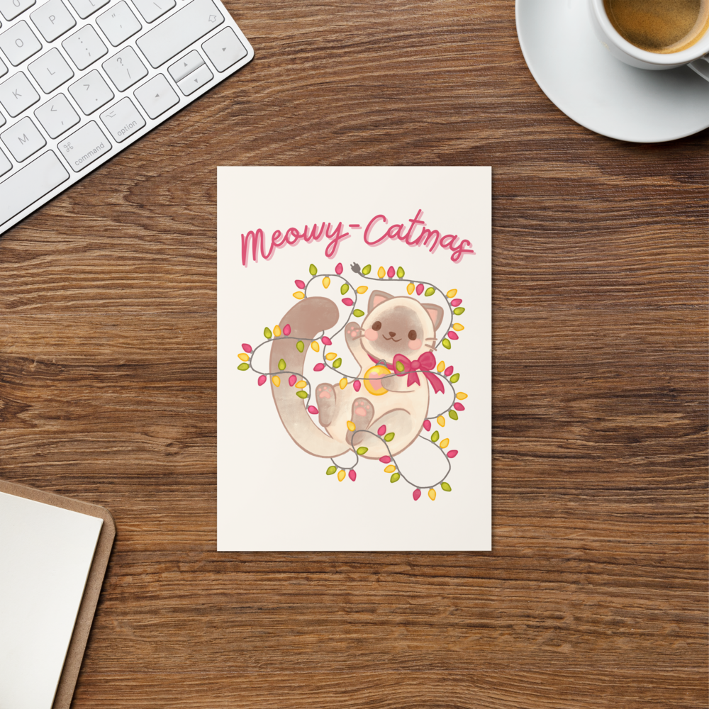 Meowy Catmas Greeting Card