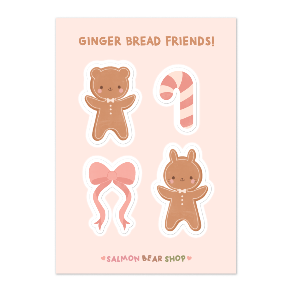 Ginger Bread Friends Sticker sheet