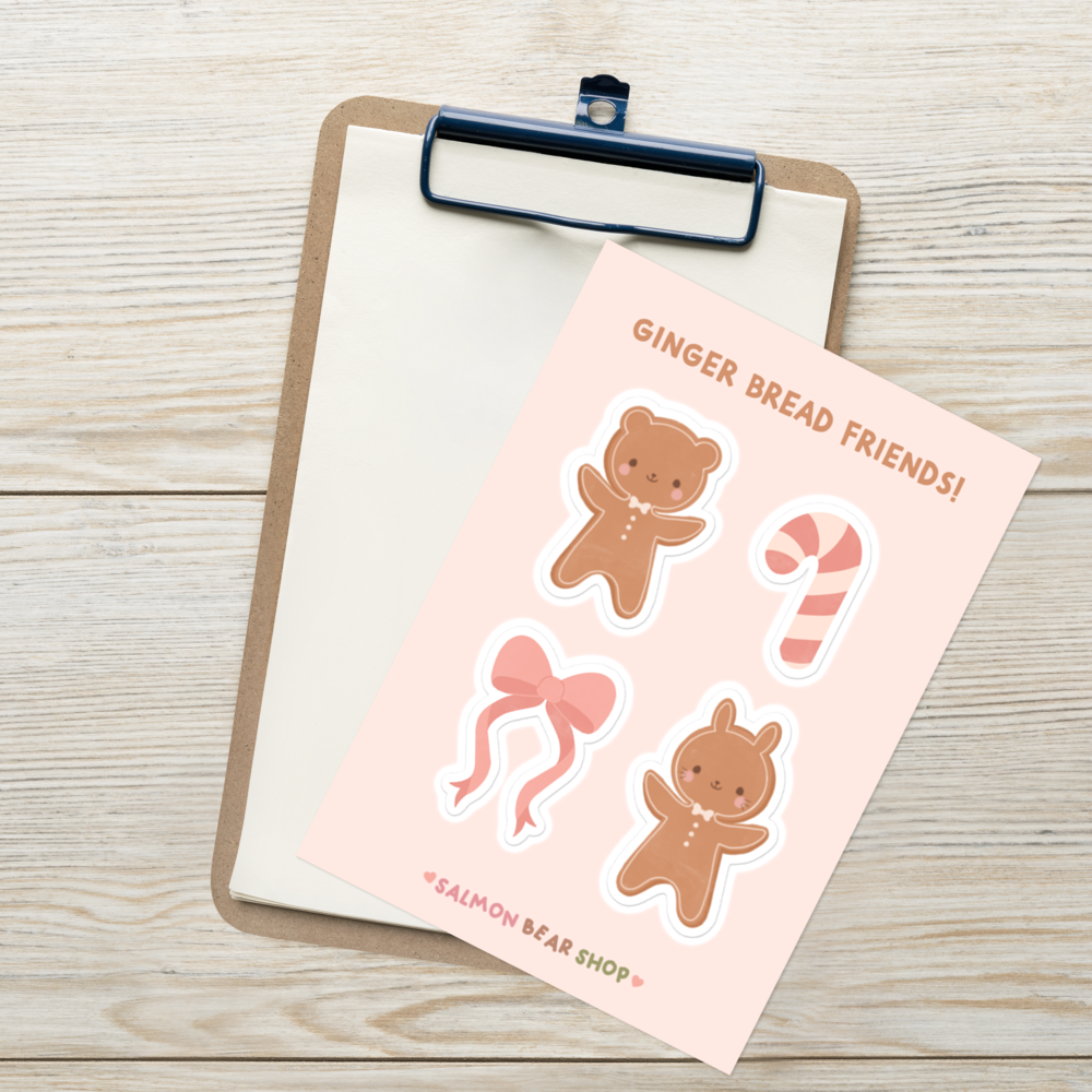 Ginger Bread Friends Sticker sheet